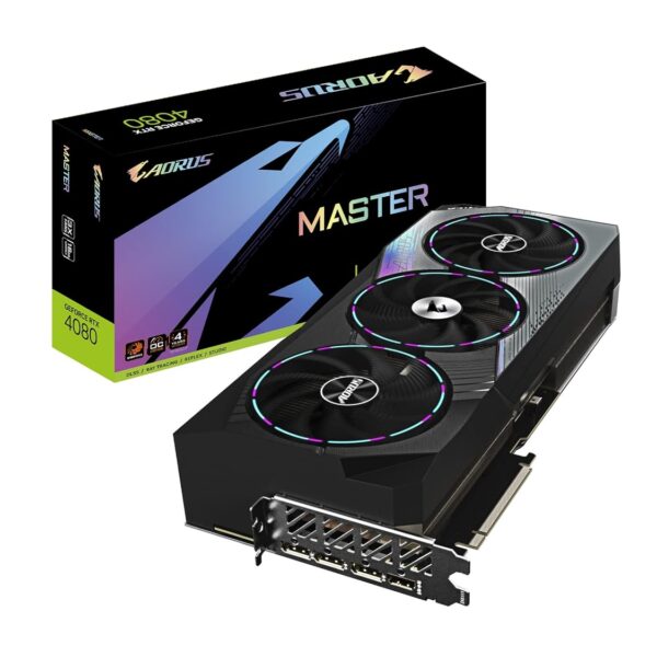 GIGABYTE AORUS GeForce RTX 4080 Master 16GB 256-bit GDDR6X Graphics Card