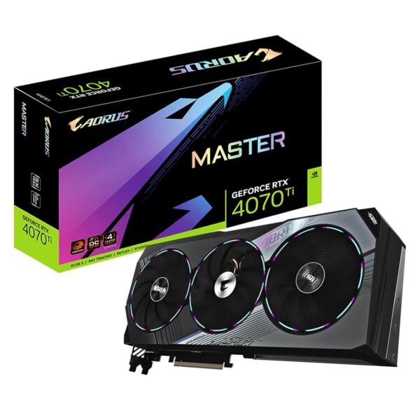 GIGABYTE AORUS GeForce RTX 4070 Ti Master 12GB 192-Bit GDDR6X Graphics Card