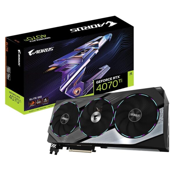 GIGABYTE AORUS GeForce RTX 4070 Ti Elite 12GB 192-Bit GDDR6X Graphics Card