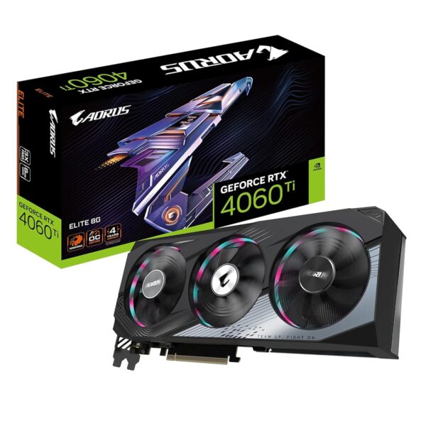 Gigabyte AORUS GeForce RTX 4060 Ti ELITE 8GB 128-Bit GDDR6 Graphics Card