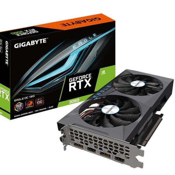GIGABYTE GeForce RTX 3060 Eagle OC 12GB 192-bit GDDR6 Graphics Card