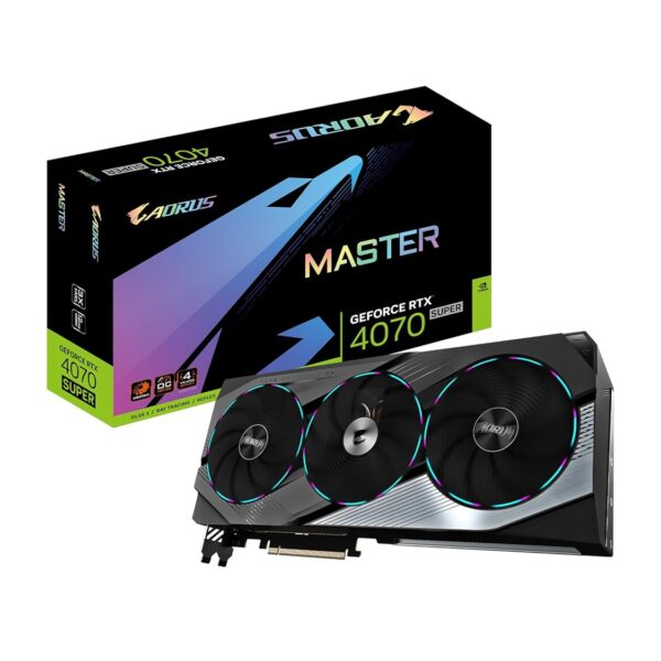GIGABYTE AORUS GeForce RTX 4070 Super Master 12GB 192-bit GDDR6X Graphics Card